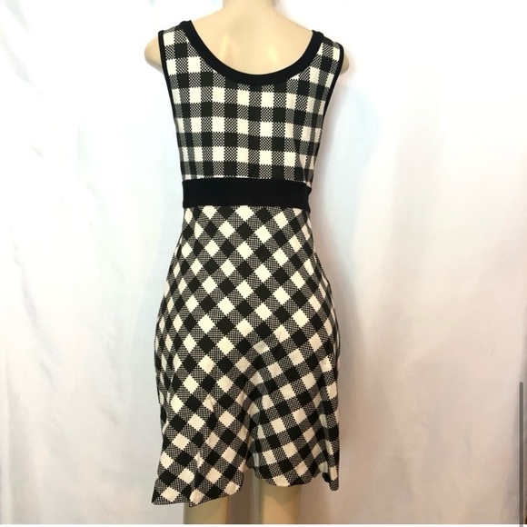 L.A.M.B. Black and White Checkered houndstooth Dress spring 2008 collection - Picture 6 of 7